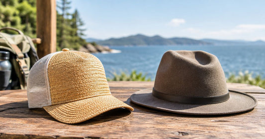 Is a straw trucker hat better than felt for summer?