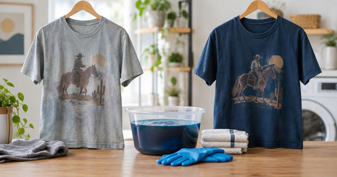 Can you dye a faded cowboy t shirt?