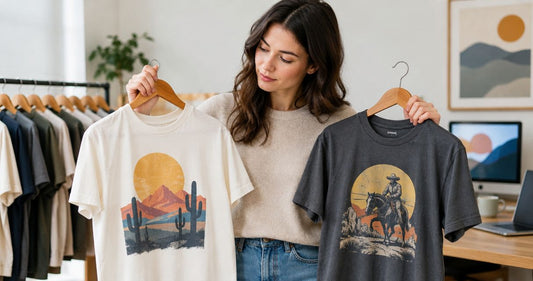 Is cotton or polyester better for western graphic tees?