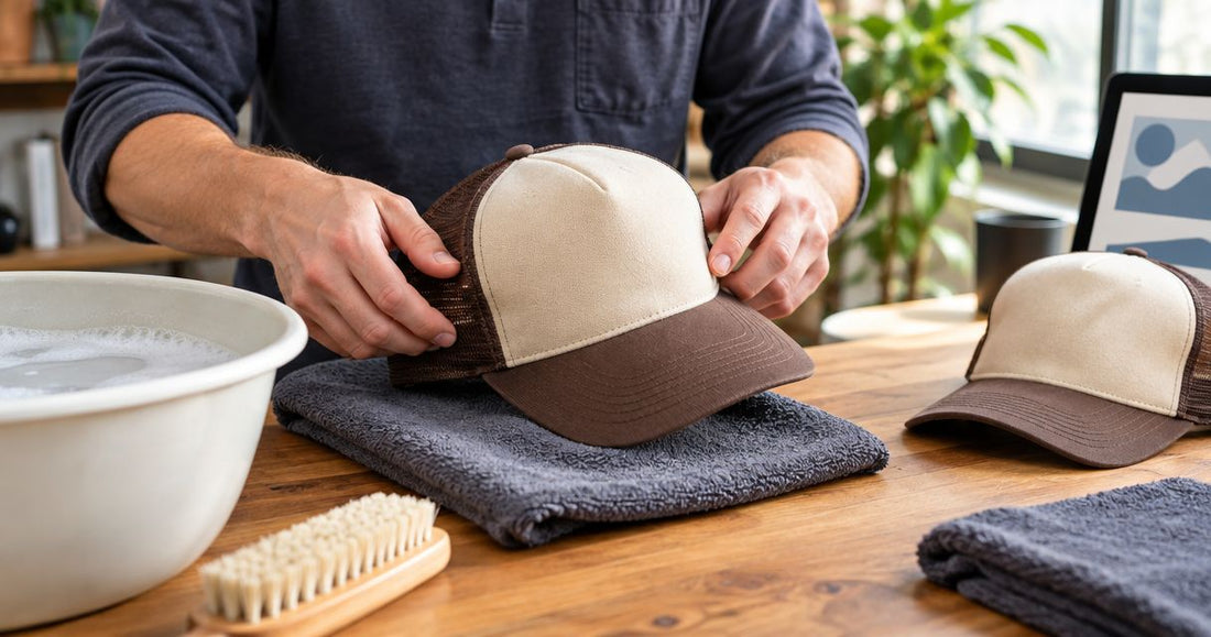 Can western trucker hats be reshaped after washing?
