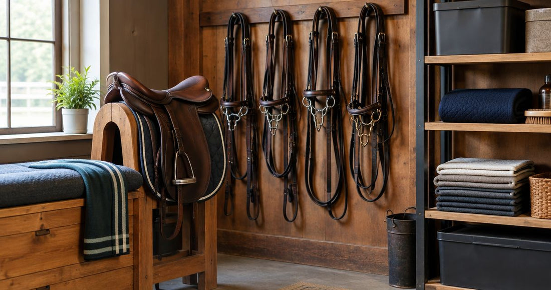 How to store horse tack to prevent leather cracking