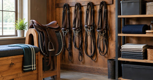 How to store horse tack to prevent leather cracking