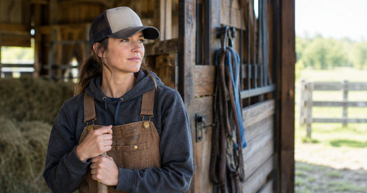 Is a trucker hat better than a baseball cap for barn work?